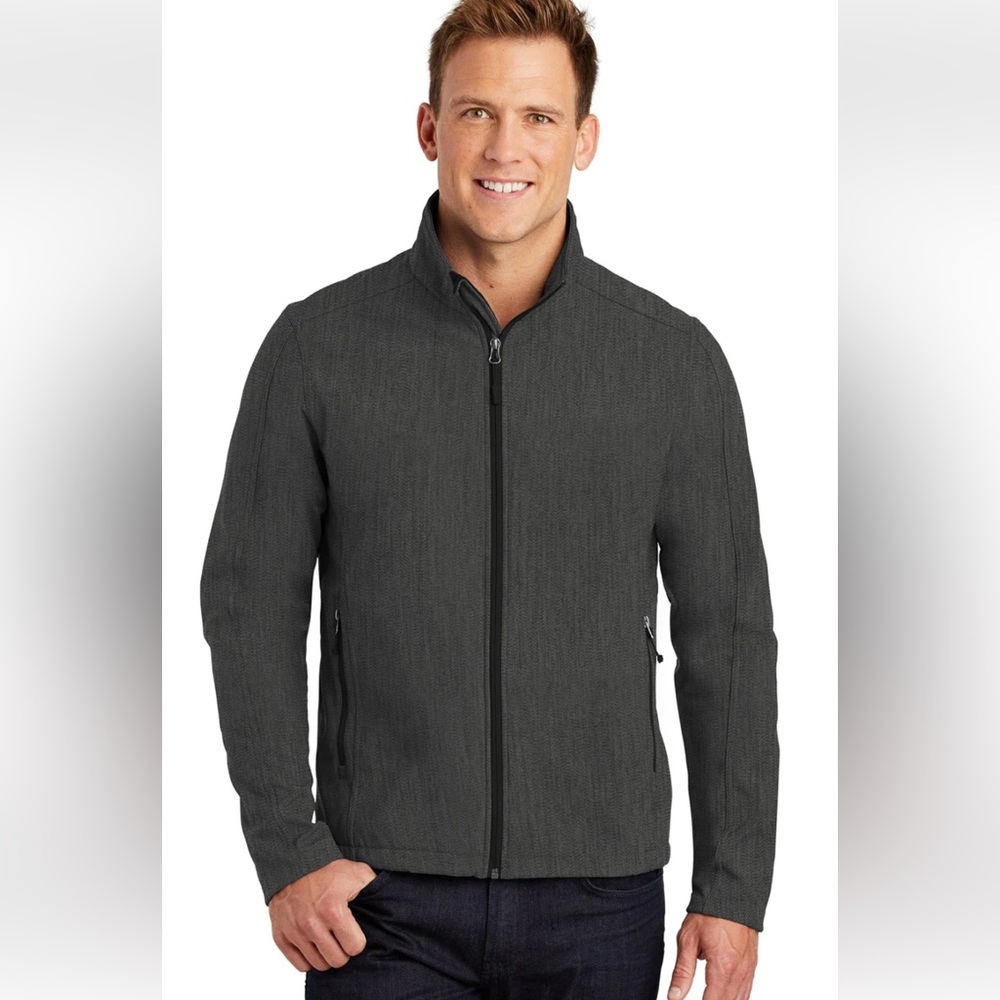 Port Authority Dark Gray Core Soft Shell Jacket Sz XL